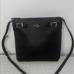 Kate Spade New York Holden Street BRANDY Black Leather Crossbody Shoulder BAG